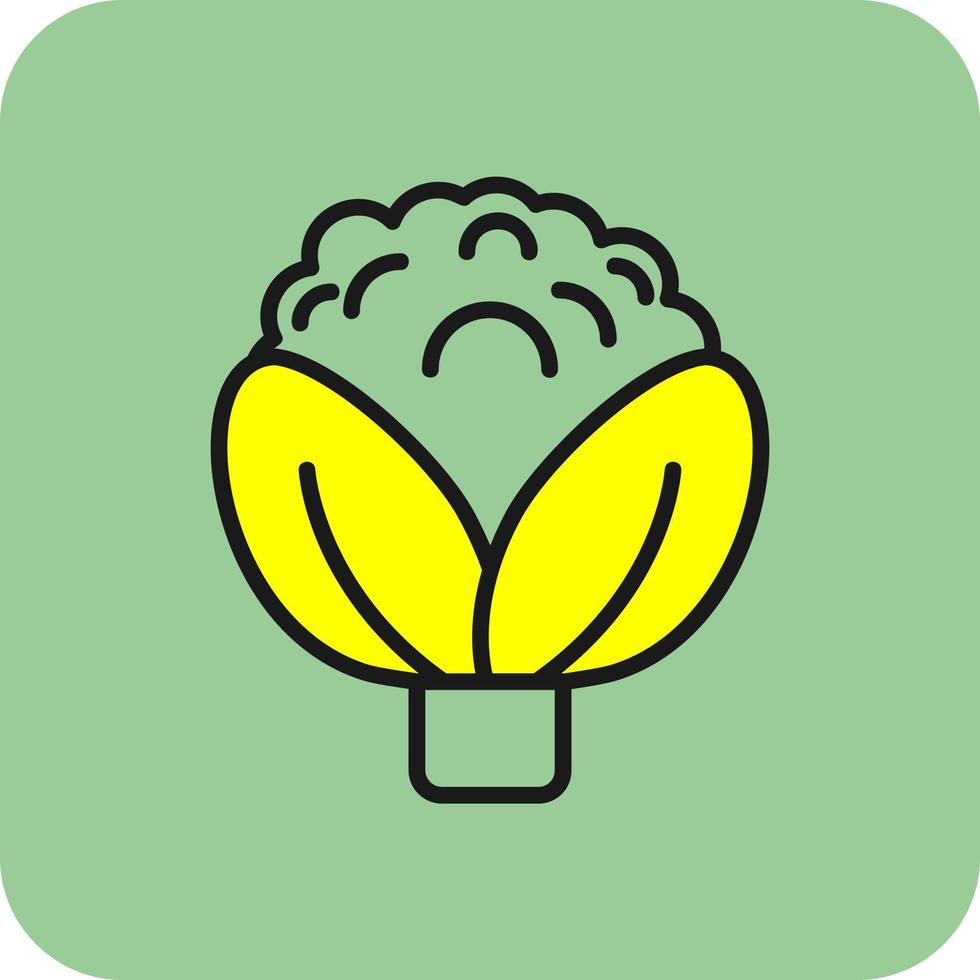 conception d'icône de vecteur de chou-fleur