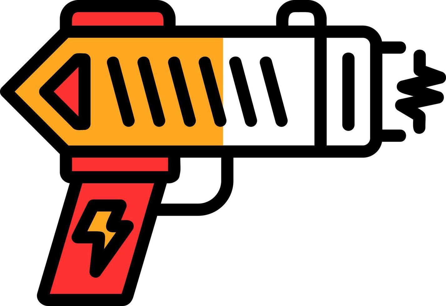 conception d'icône de vecteur de pistolet paralysant