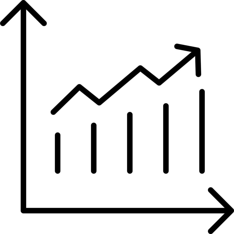 une analyse graphique icône vecteur