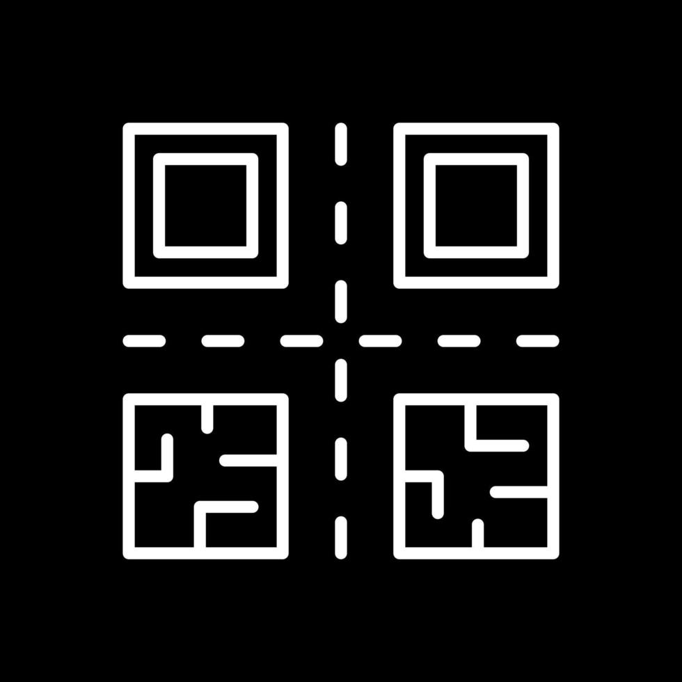 conception d'icône de vecteur de code qr