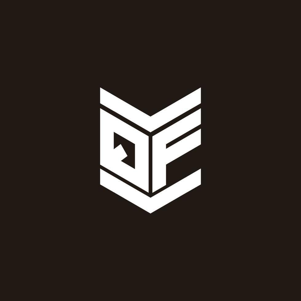 logo alphabet monogramme avec emblème style vecteur