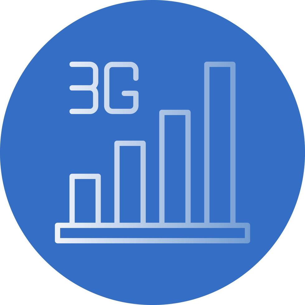 conception d'icône vectorielle 3g vecteur