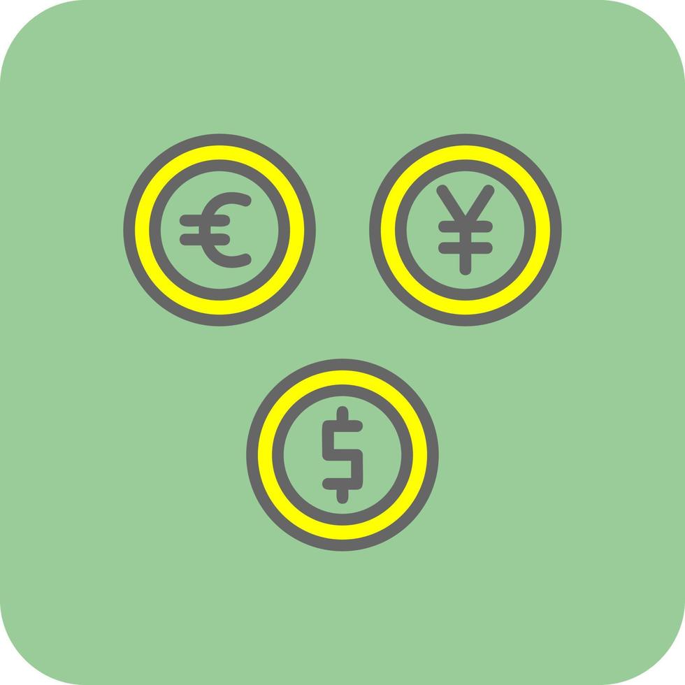 conception d'icône de vecteur de devise