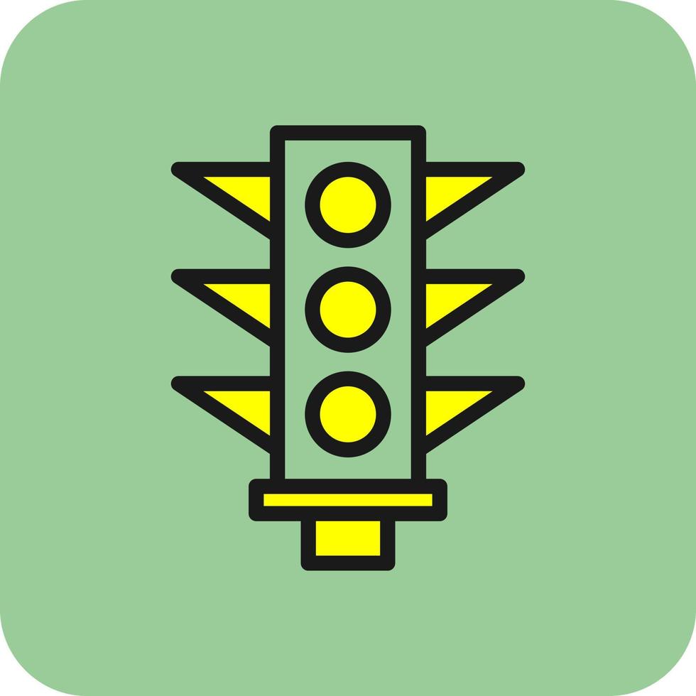 conception d'icône de vecteur de signal de trafic