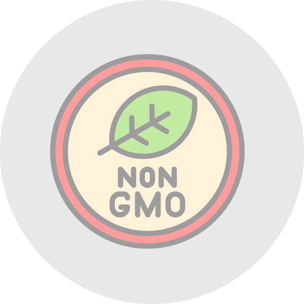 conception d'icône vectorielle non ogm vecteur