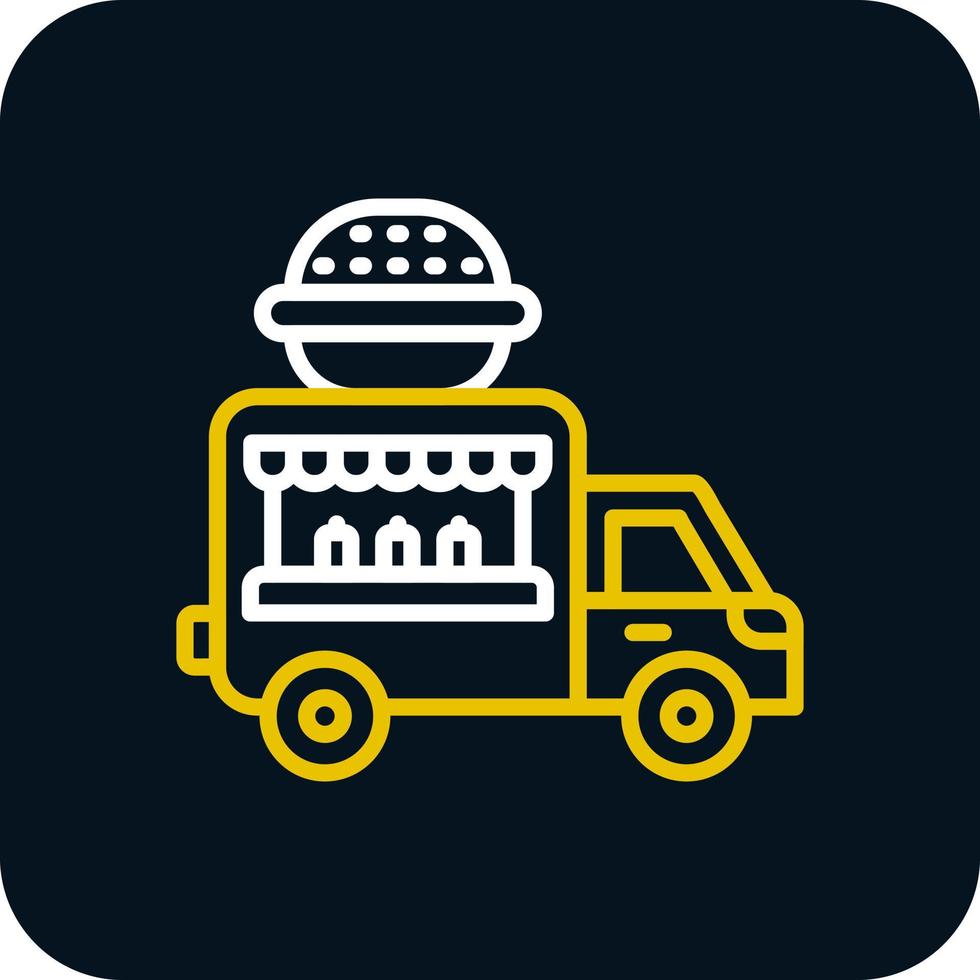 conception d'icône de vecteur de camion de nourriture