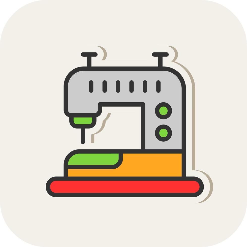 conception d'icône de vecteur de machine à coudre