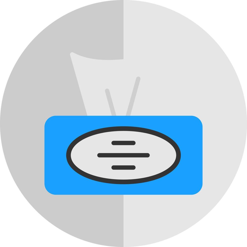 conception d'icône vectorielle de boîte à mouchoirs vecteur