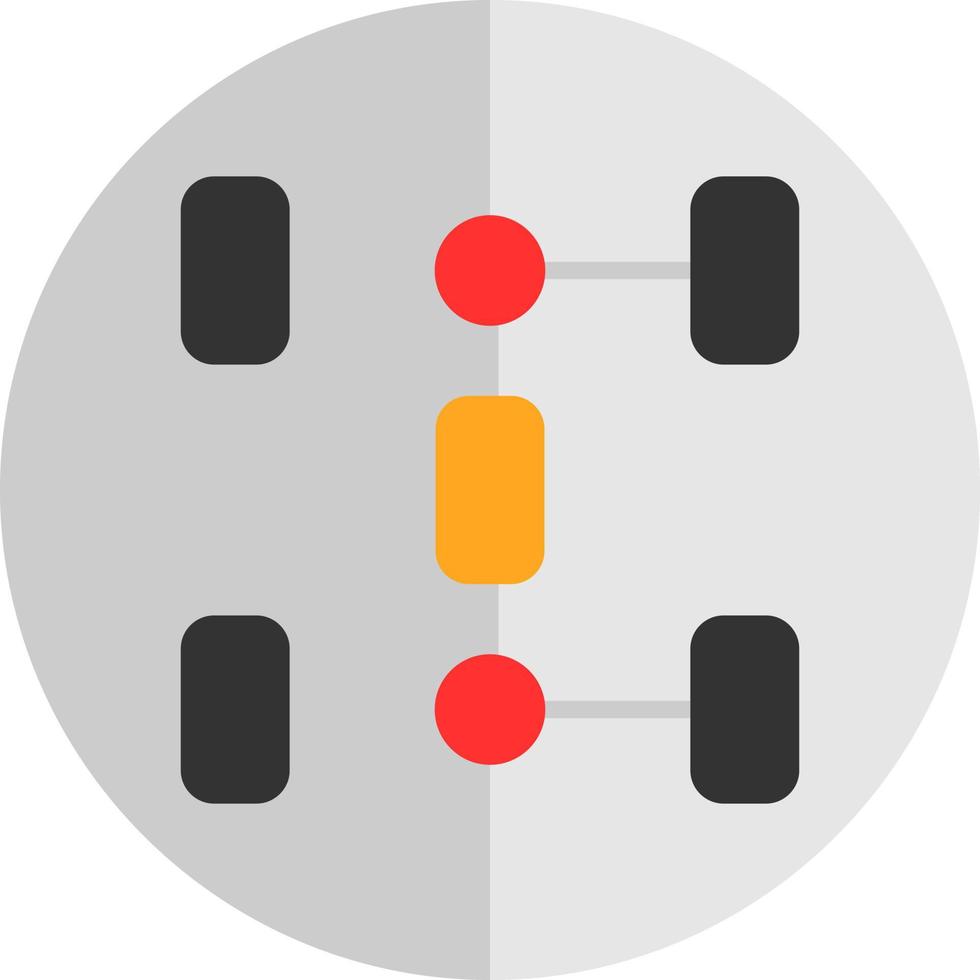 conception d'icône de vecteur de train de roulement