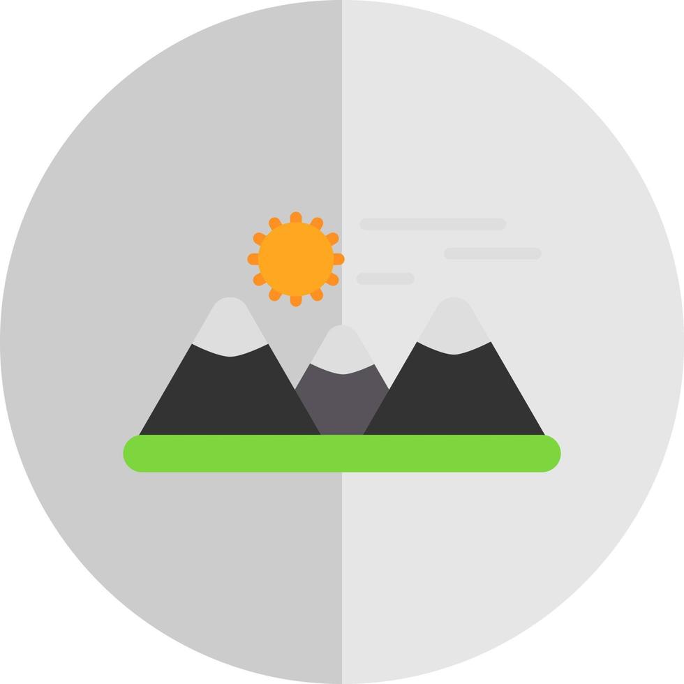 conception d'icône de vecteur de montagnes