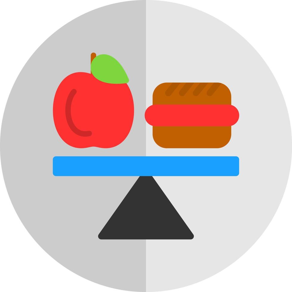 conception d'icône vectorielle alimentation équilibrée vecteur