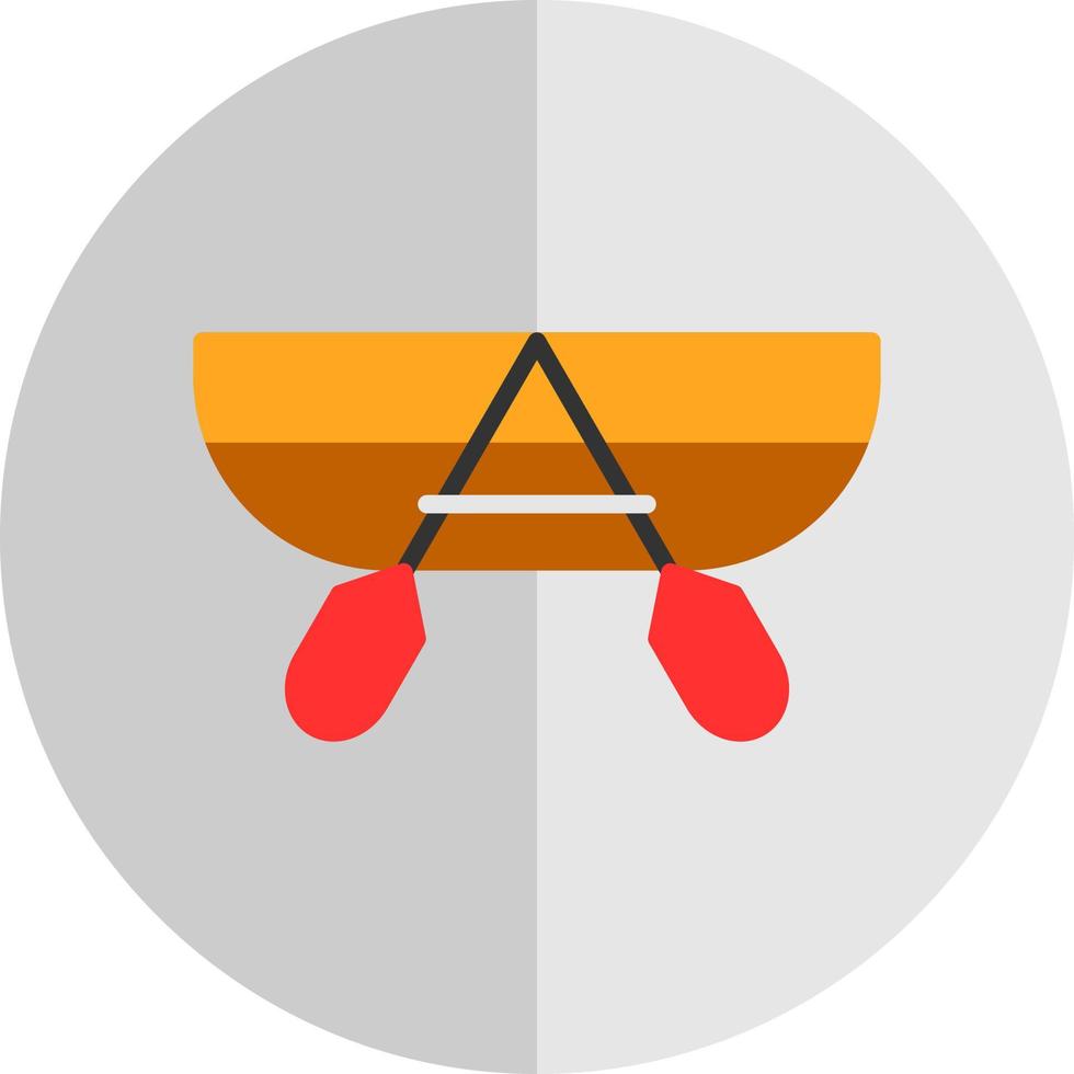 conception d'icône de vecteur de canoë