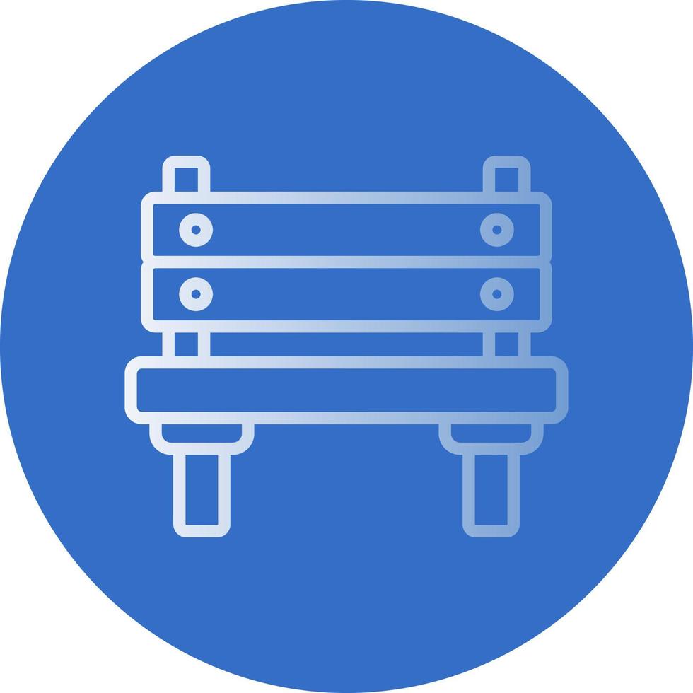 conception d'icône de vecteur de banc