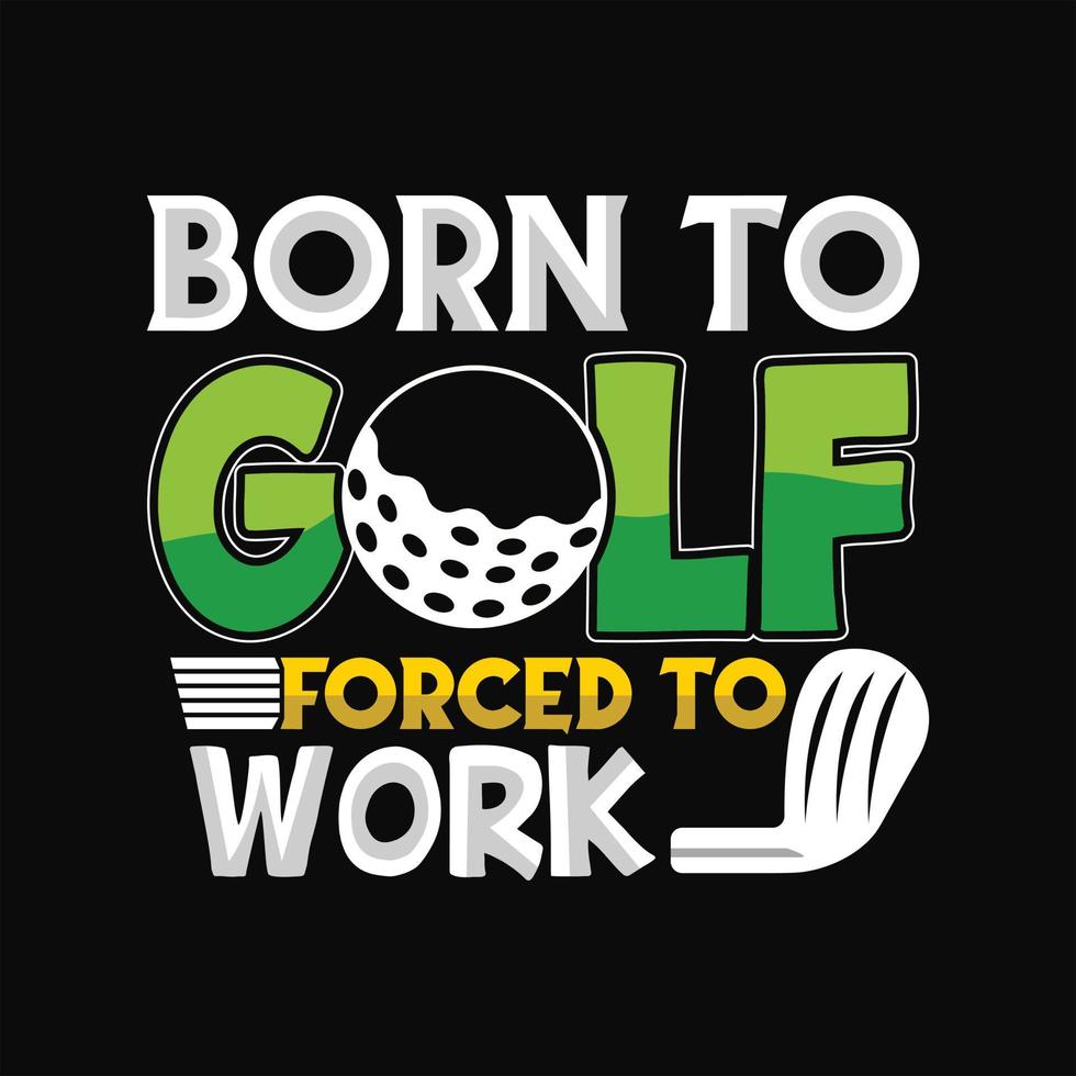 le golf T-shirt conception vecteur