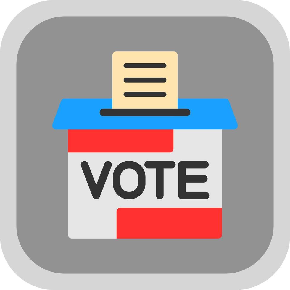 conception d'icône de vecteur de bulletin de vote