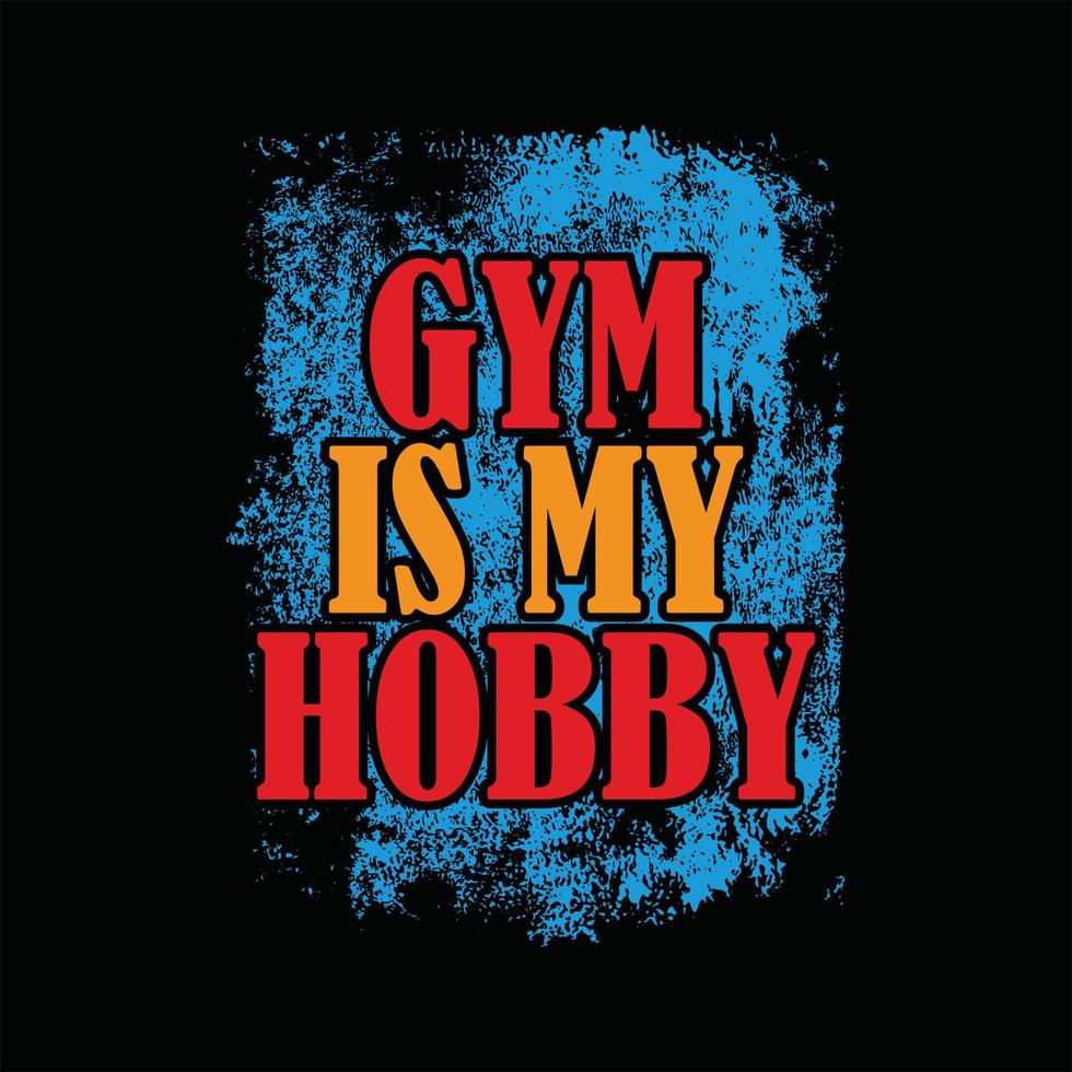 conception de t-shirt de gym vecteur