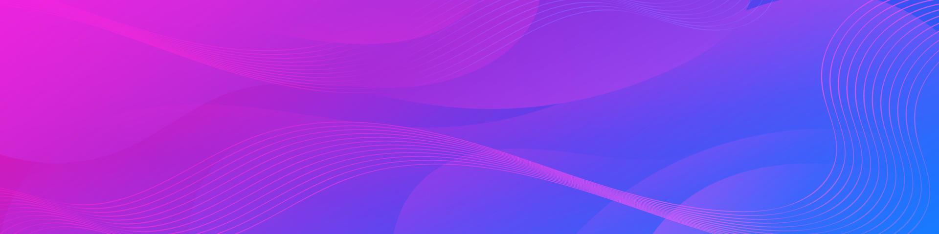 abstrait pente violet et bleu liquide vague bannière modèle vecteur