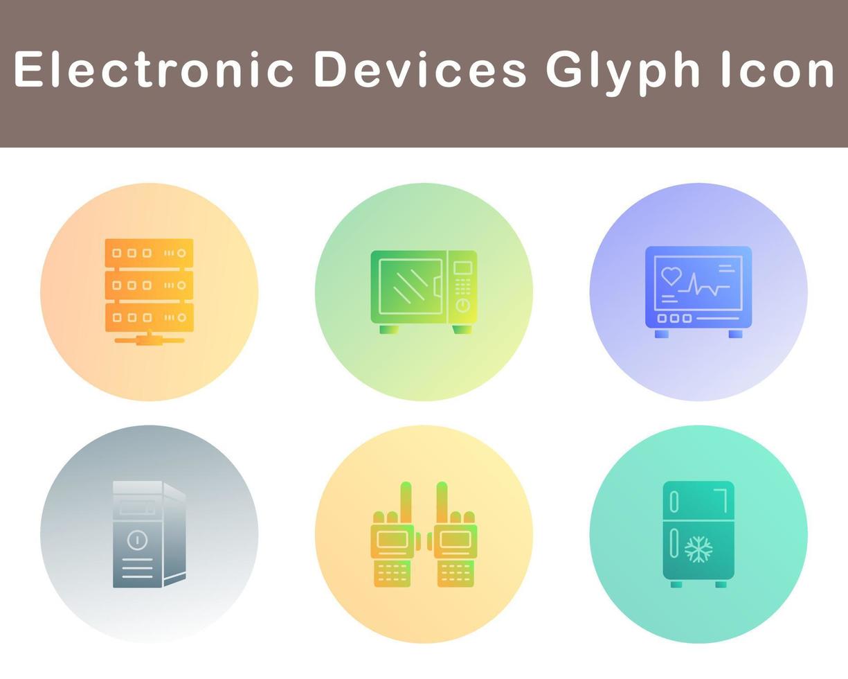 électronique dispositifs vecteur icône ensemble