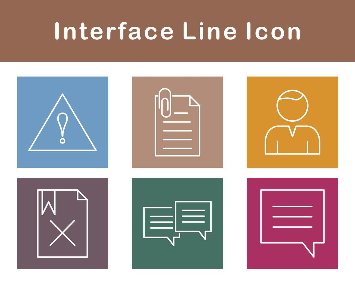 interface vecteur icône ensemble