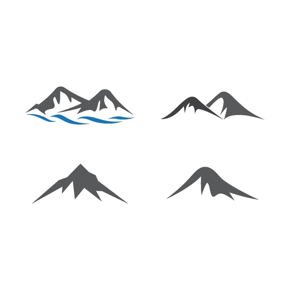 images de logo de montagne vecteur