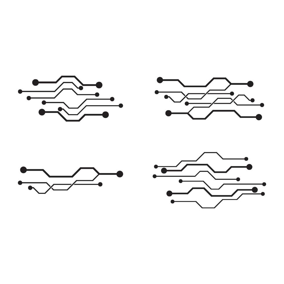 création de logo de circuit vecteur