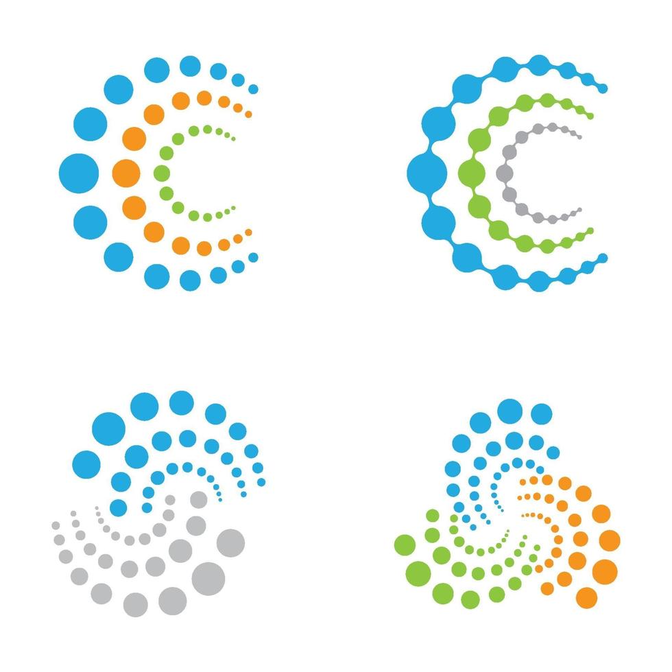 images de logo de molécule vecteur