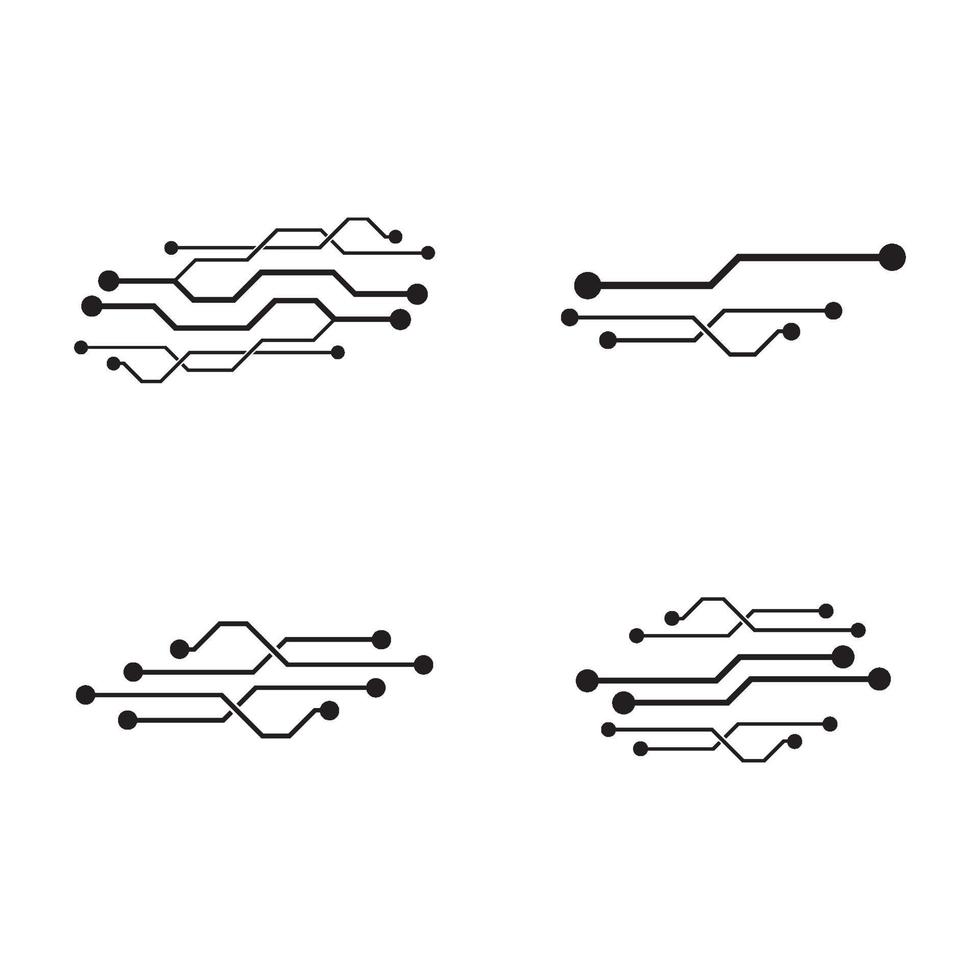 création de logo de circuit vecteur