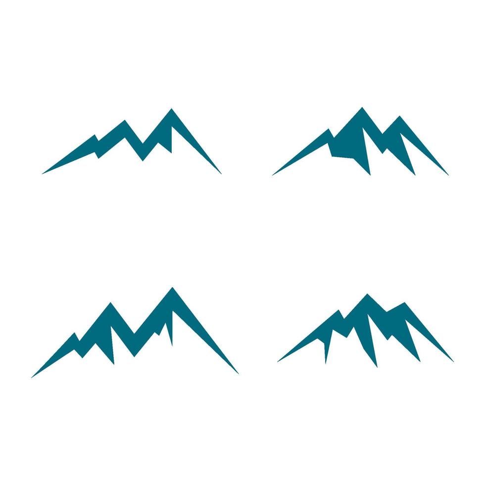 images de logo de montagne vecteur