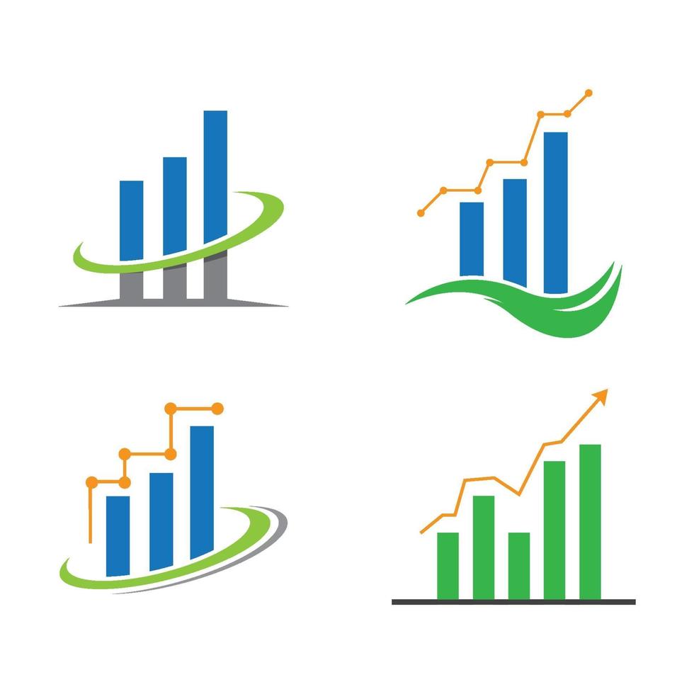 création de logo de finance d'entreprise vecteur