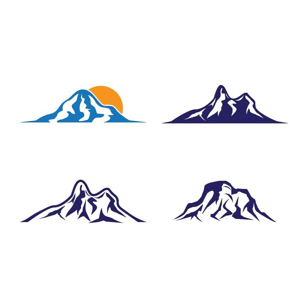 images de logo de montagne vecteur