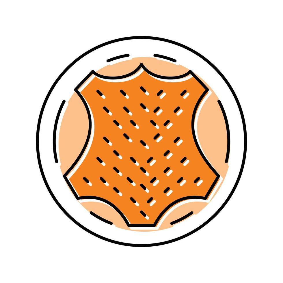 suède en tissu textile Couleur icône vecteur illustration