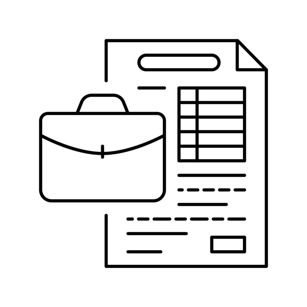 travail document fichier ligne icône vecteur illustration