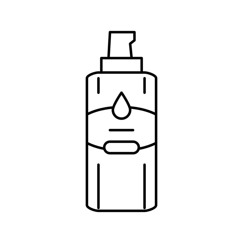 gel hydratants crème ligne icône vecteur illustration