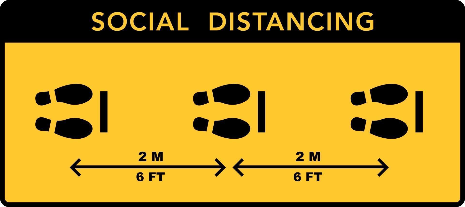 bannière de distanciation sociale. garder la distance vecteur