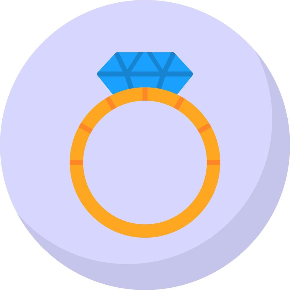 conception d'icône de vecteur de bague en diamant