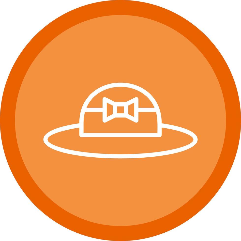 conception d'icône vectorielle chapeau pamela vecteur