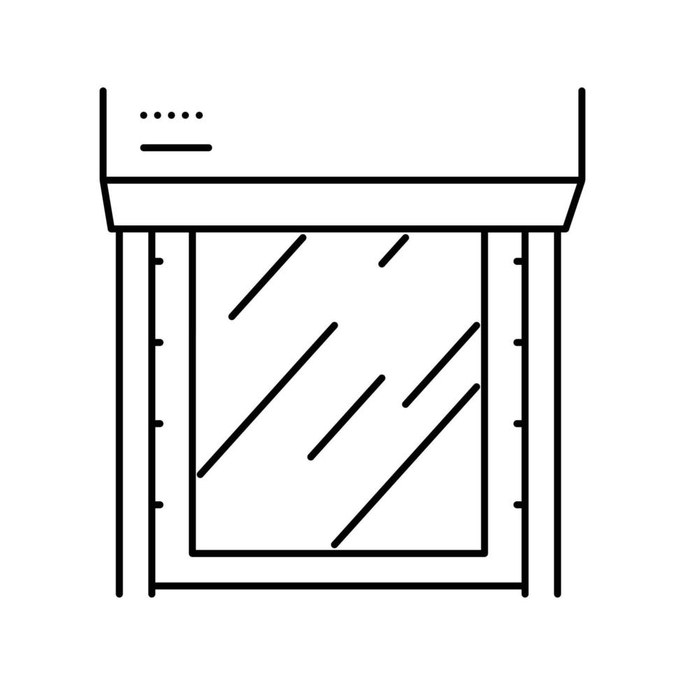 chaud bande moulin acier production ligne icône vecteur illustration