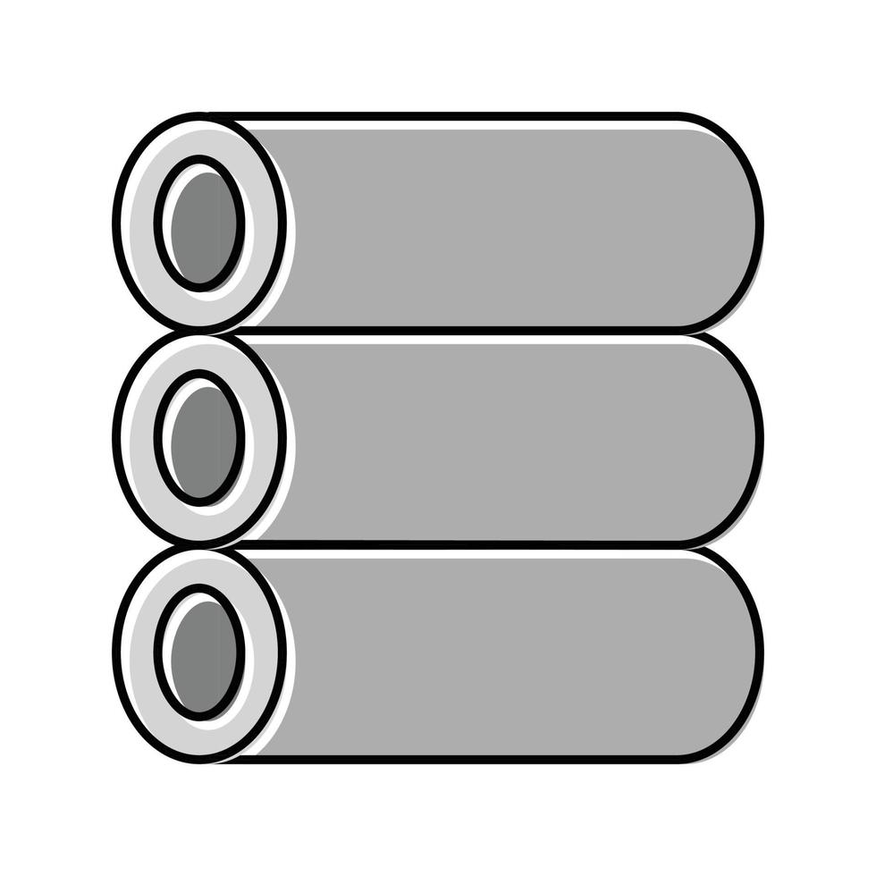 tube acier production Couleur icône vecteur illustration