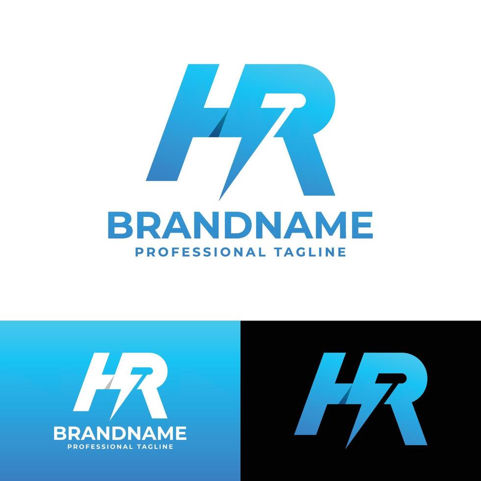 lettre heure Puissance logo, adapté pour tout affaires avec heure ou rh initiales. vecteur