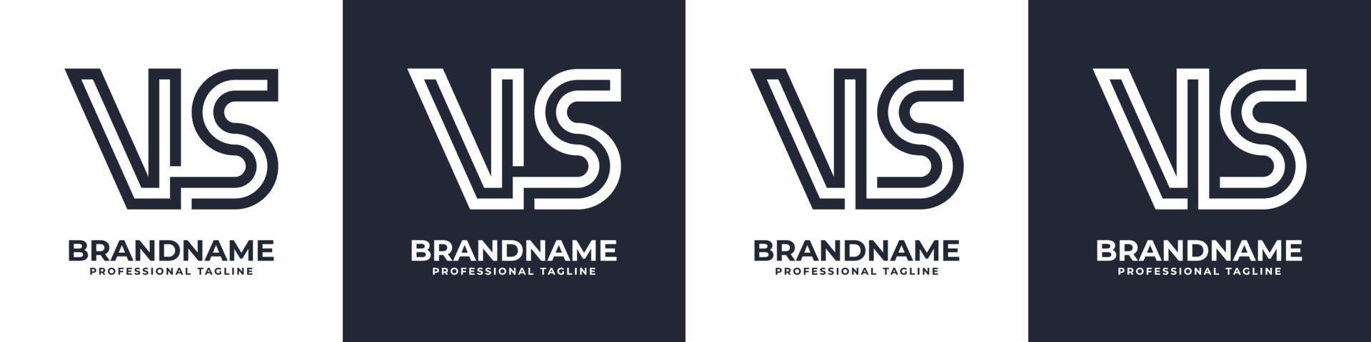 Facile contre monogramme logo, adapté pour tout affaires avec contre ou sv initial. vecteur