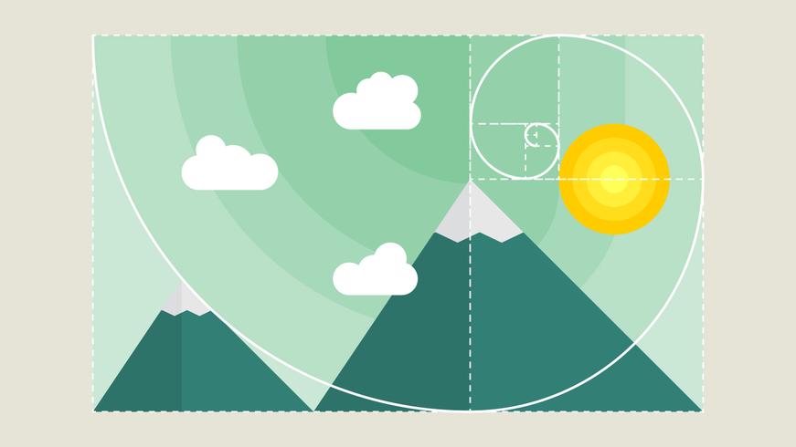 Vecteurs Golden Ratio génial vecteur