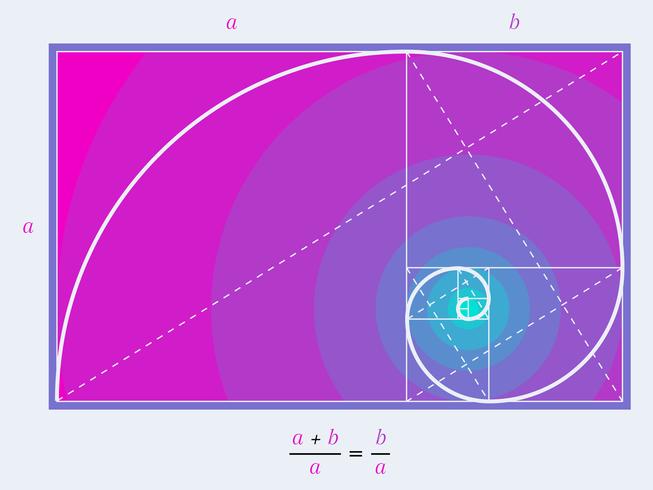 Vecteurs Golden Ratio génial vecteur