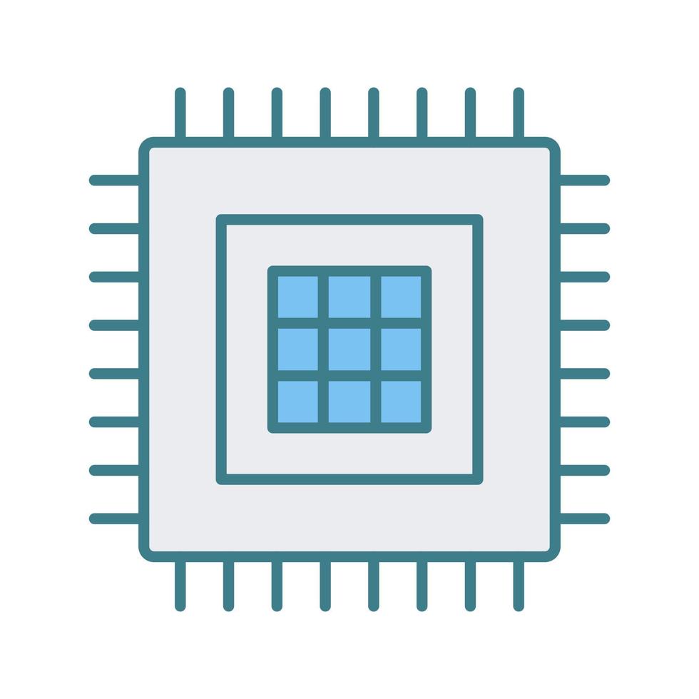 icône de vecteur de processeur