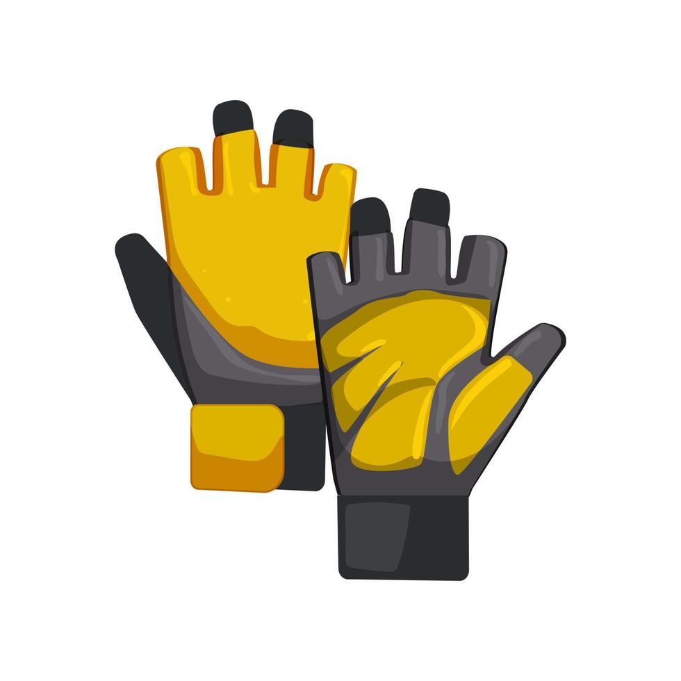 sport aptitude gants dessin animé vecteur illustration