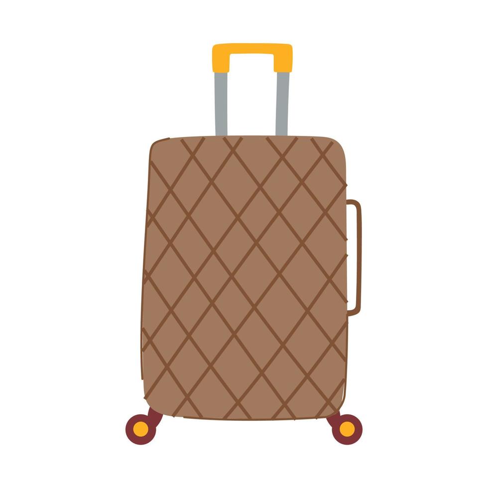 périple bagage valise dessin animé vecteur illustration