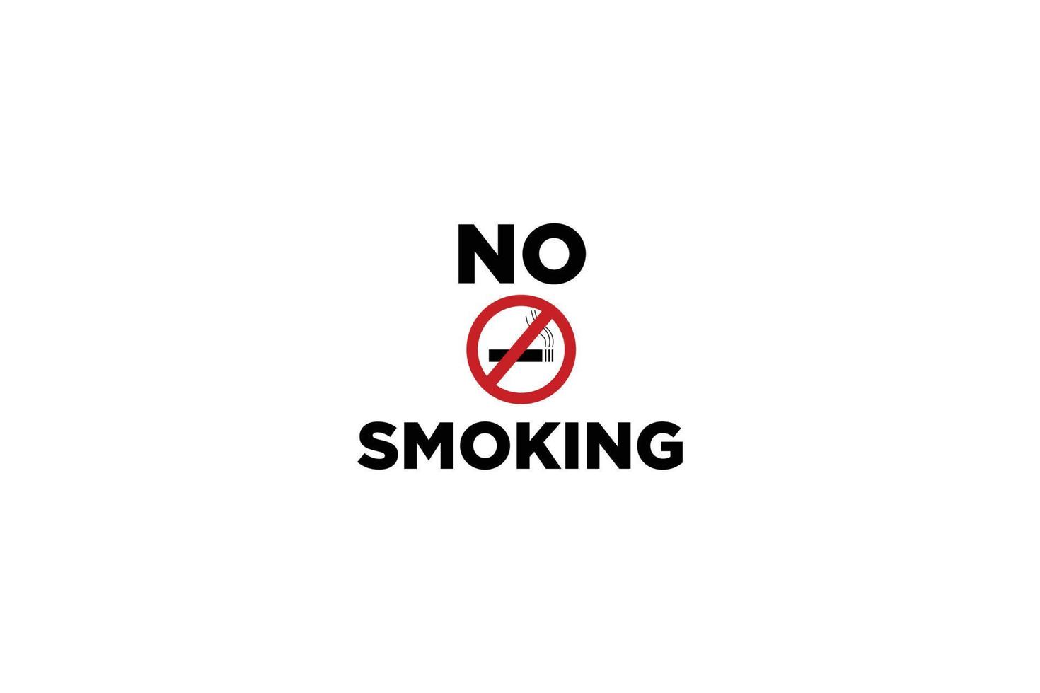 non fumeur signe sur blanc Contexte illustration vecteur