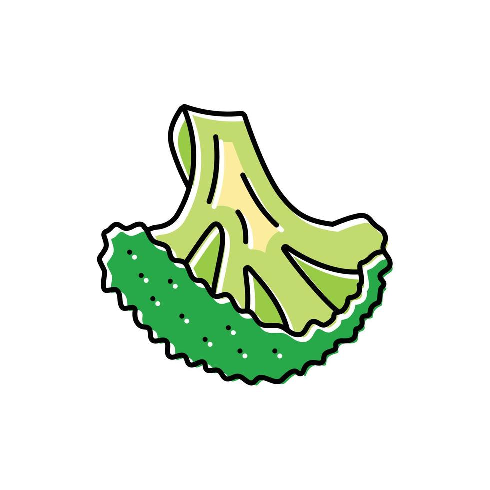 Couper brocoli Couleur icône vecteur illustration