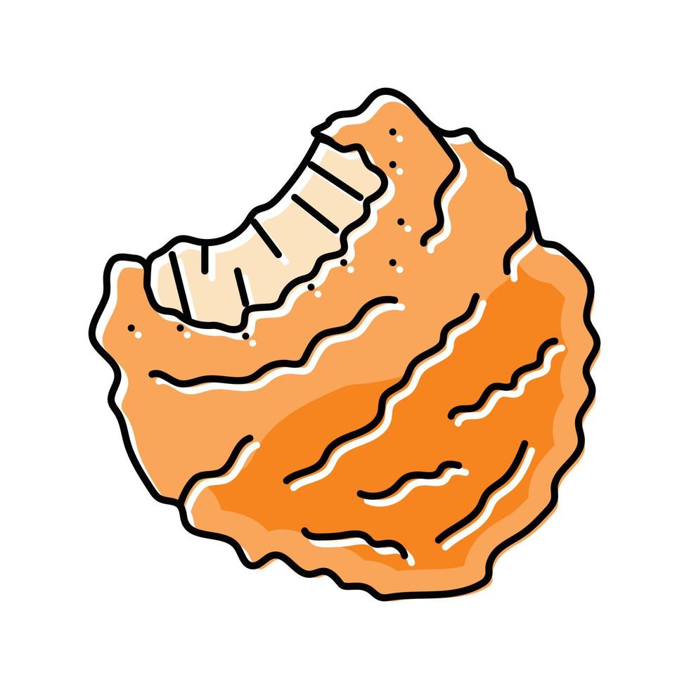 pépite poulet frit Couleur icône vecteur illustration