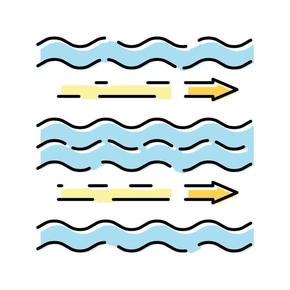 flux d'air nettoyer Couleur icône vecteur illustration