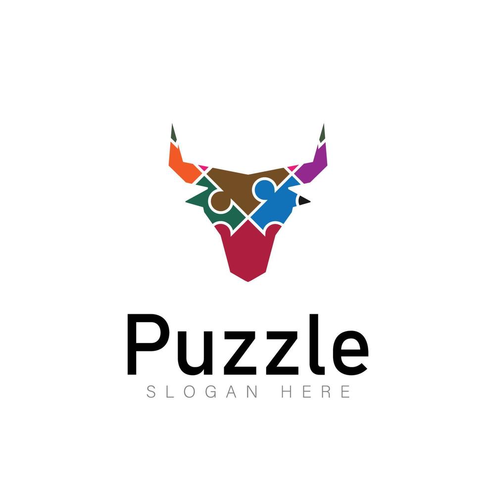 puzzle ensemble logo vecteur modèle télécharger